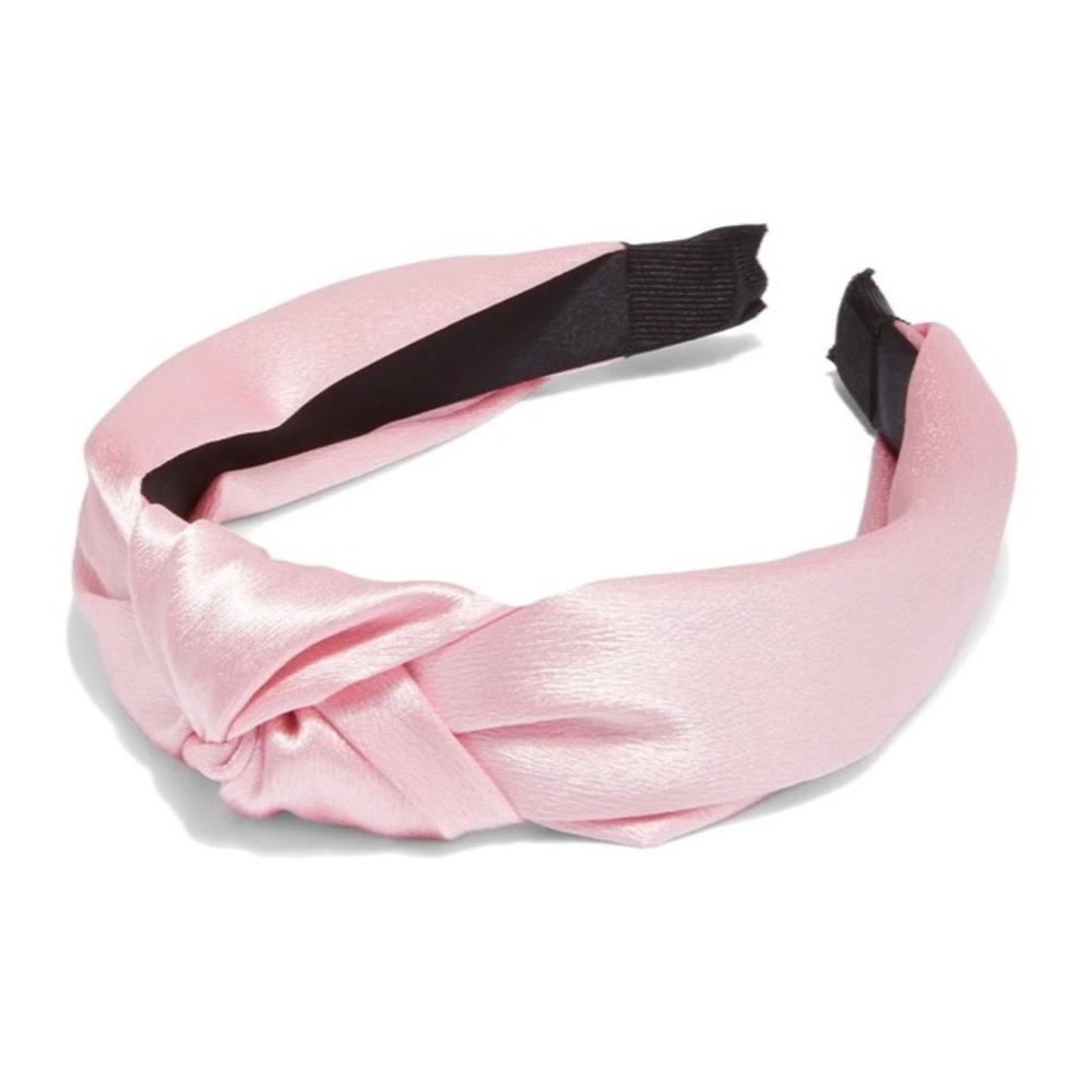 Light Pink Satin Knot Headband